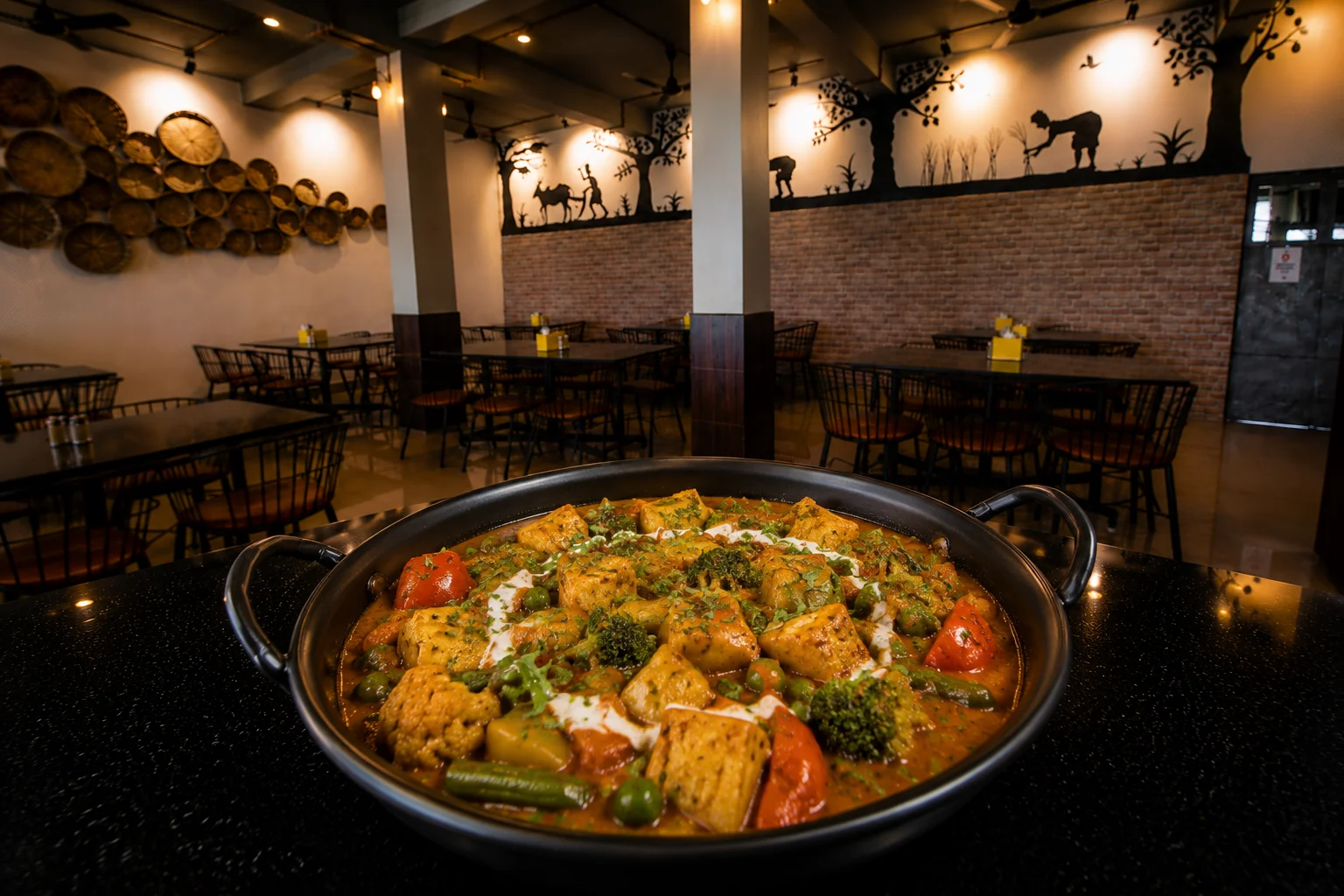 Veg Handi - Veg dish at The Farmer's Kitchen Shirwal